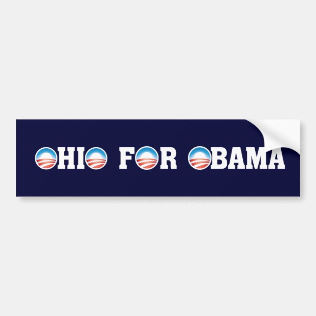 Ohio für Obama Autoaufkleber (Vorne)