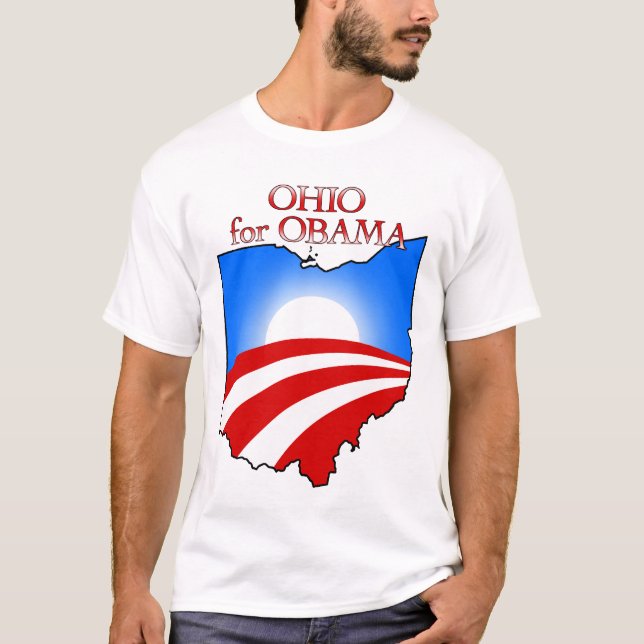 Ohio für Obama T-Shirt (Vorderseite)