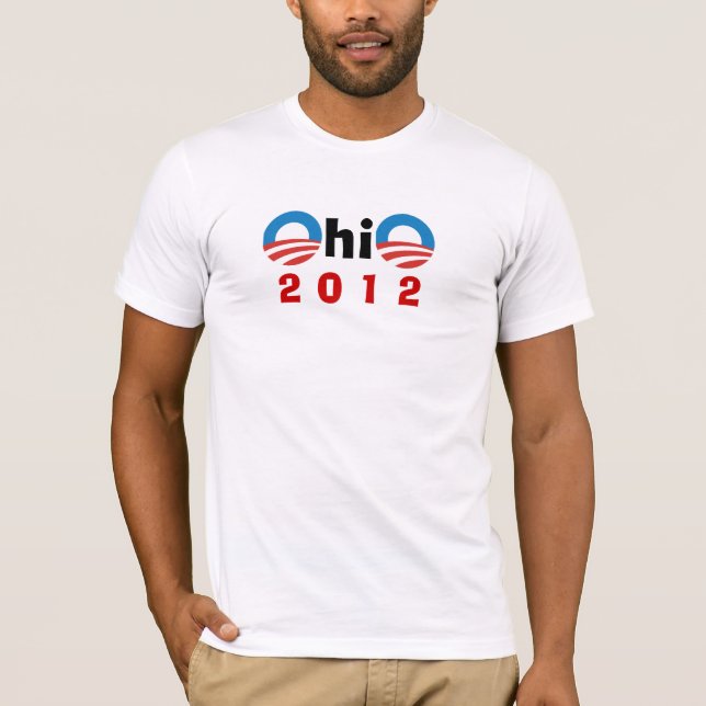 Ohio für Obama T-Shirt (Vorderseite)