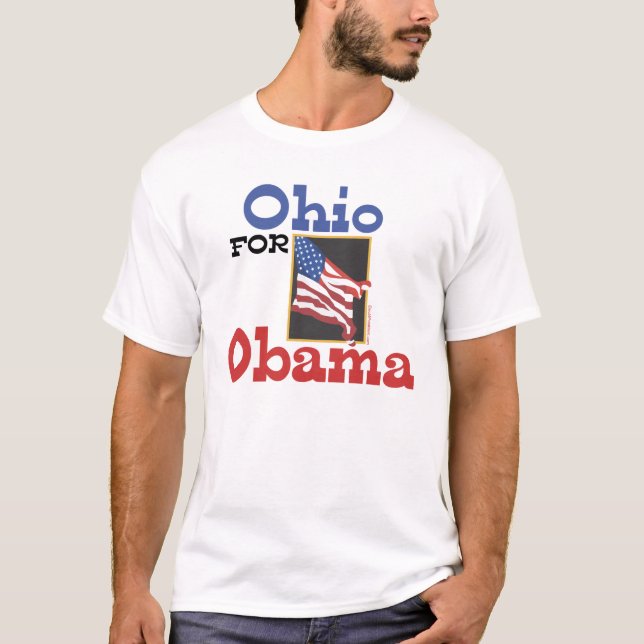 Ohio für Obama-T-Shirt T-Shirt (Vorderseite)