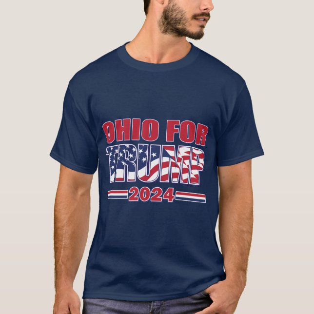 Ohio für Trump 2024 T-Shirt (Vorderseite)