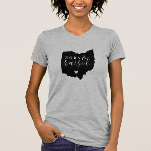Ohio Geborenes und erhöhtes Staat T-Shirt