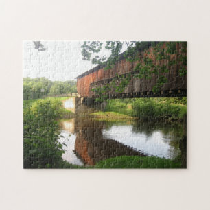 Ohio gedeckte Brücke und Bach Puzzle