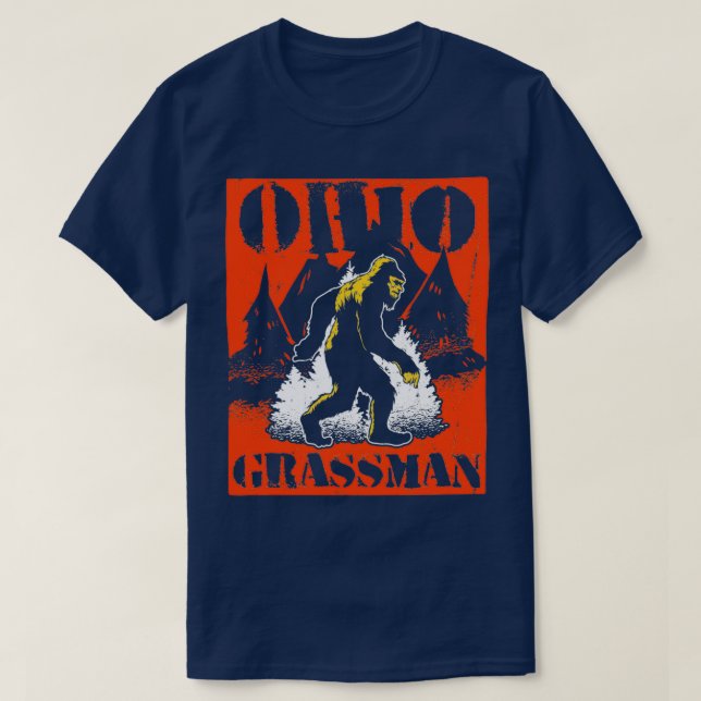Ohio Grassman Funny Bigfoot Sasquatch 1 T-Shirt (Design vorne)