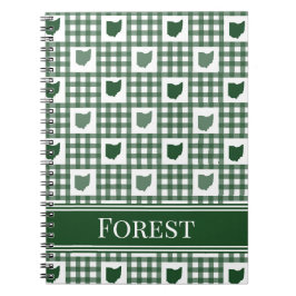 Ohio Grün Gingham Notizblock