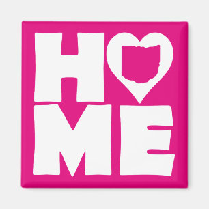 Ohio Home Heart State Kühlschrankmagnet Magnet