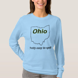 Ohio - hübsches einfaches zu buchstabieren T-Shirt