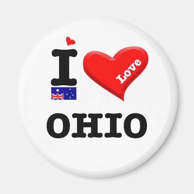 OHIO - I Liebe Magnet (Vorne)