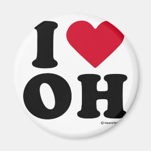 OHIO - "I LIEBE OH" "I LIEBE OHIO" MAGNET