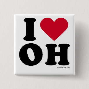OHIO - "ICH LIEBE OH-" "ICH LIEBE OHIO" BUTTON