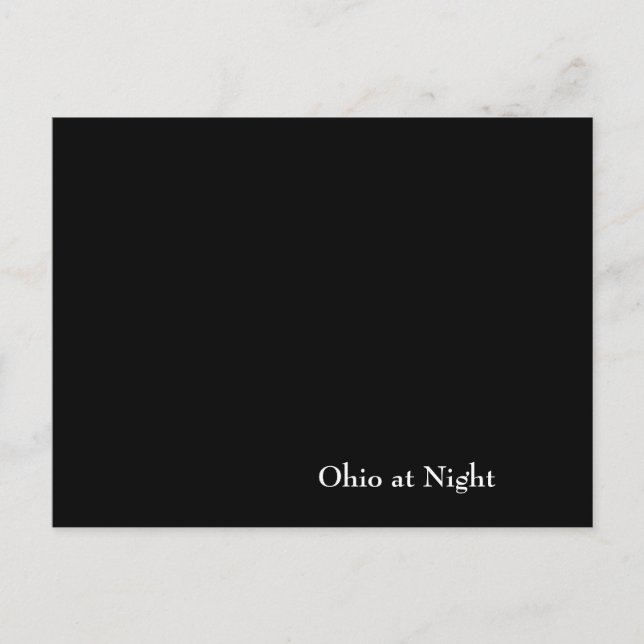 Ohio in der Nacht Postkarte (Vorderseite)