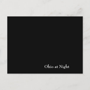 Ohio in der Nacht Postkarte