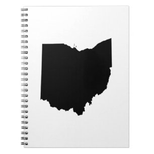 Ohio in Schwarz und Weiß Notizblock
