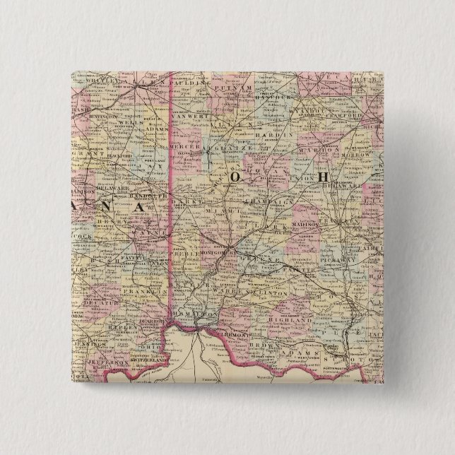 Ohio, Indiana Button (Vorderseite)