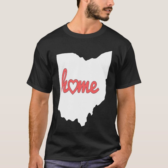 Ohio Is My Home USA State Pride T-Shirt (Vorderseite)