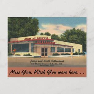 Ohio, Jerry & Bert's Restaurant, Painesville Postkarte