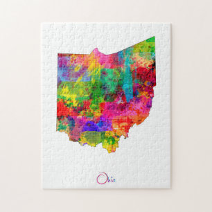 Ohio-Karte Puzzle