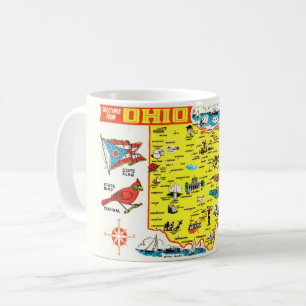 Ohio-Karte-Tasse Kaffeetasse