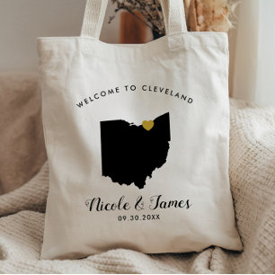 Ohio-Karten-Hochzeits-Willkommens-Taschen-Tasche, Tragetasche