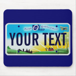 Ohio-Kfz-KennzeichenMausunterlage Mousepad