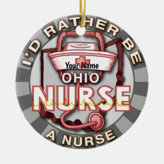 Ohio Krankenschwester Keramik Ornament
