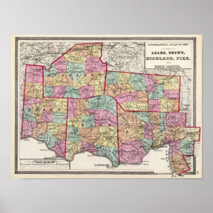 Ohio-Landkreise 2 Poster