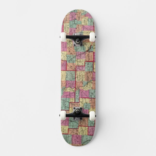 Ohio-Landkreise Skateboard (Vorderseite)