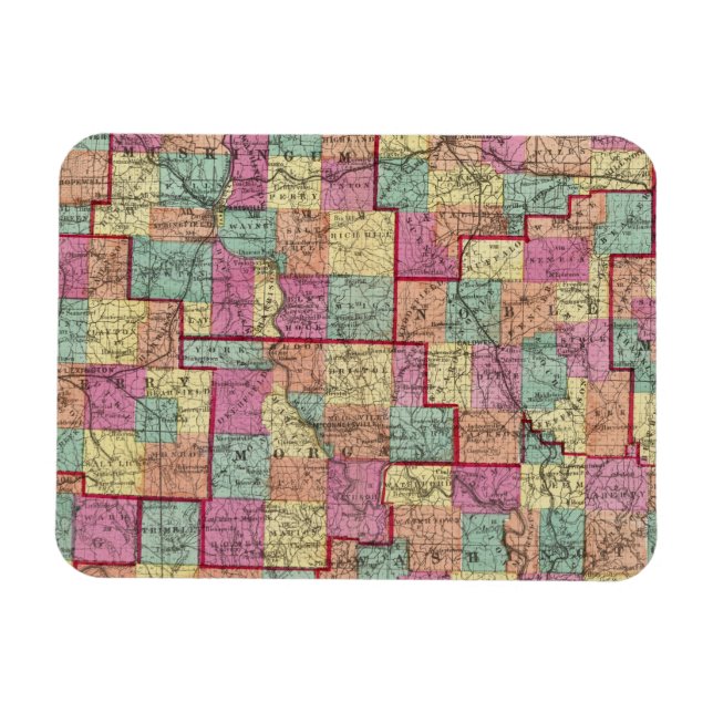 Ohio Landkreises Magnet (Horizontal)