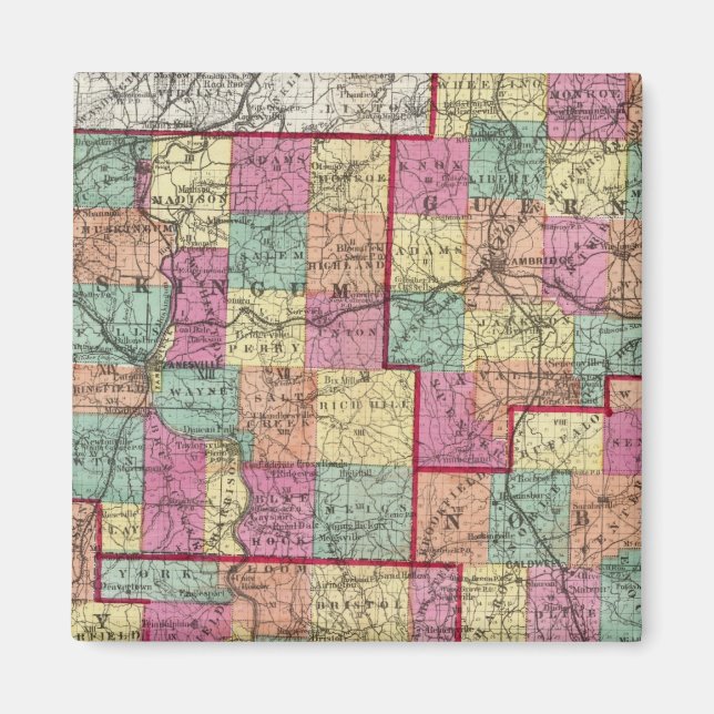 Ohio Landkreises Magnet (Vorne)