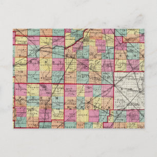Ohio Landkreises Postkarte