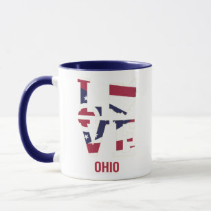 Ohio Liebe Staatsflagge USA Tasse