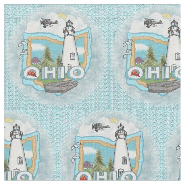 Ohio Lighthouse Stoff (Nahaufnahme)