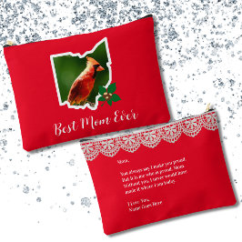 Ohio Mama Kardinal Custom Muttertag Toilettenbeute Zubehörtasche