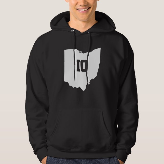 Ohio Map Matching Couple America Staat Wedding Tol Hoodie (Vorderseite)