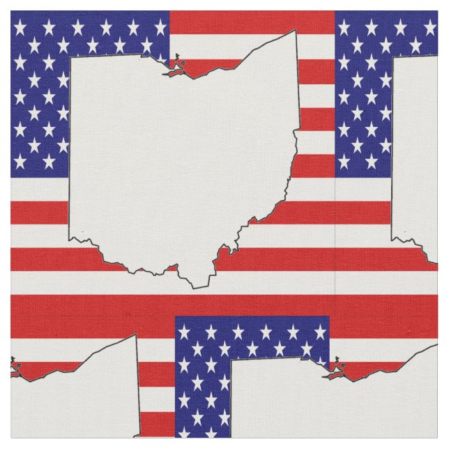 OHIO MAP STOFF (Nahaufnahme)
