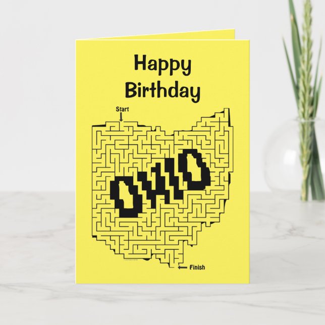 Ohio Maze Puzzle Karte (Vorderseite)