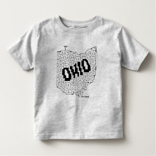 Ohio Maze Puzzle Kleinkind T-shirt