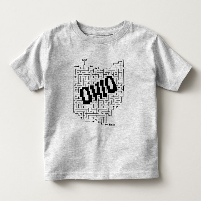 Ohio Maze Puzzle Kleinkind T-shirt (Vorderseite)