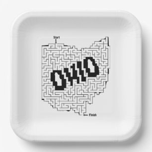 Ohio Maze Puzzle Pappteller