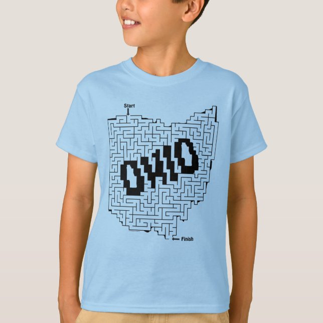 Ohio Maze Puzzle T-Shirt (Vorderseite)