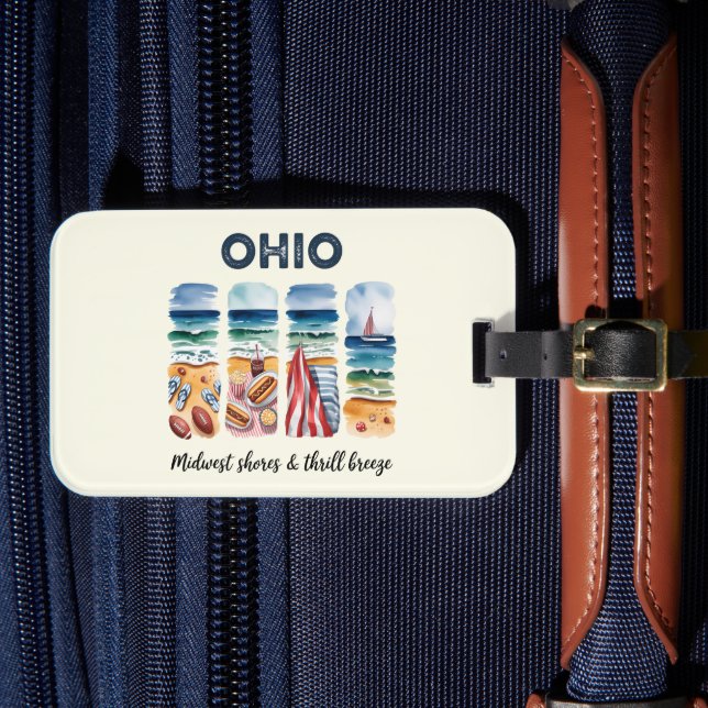 Ohio - Midwest Shoes & Thrill Breeze Gepäckanhänger (Vorderseite Insitu 4)