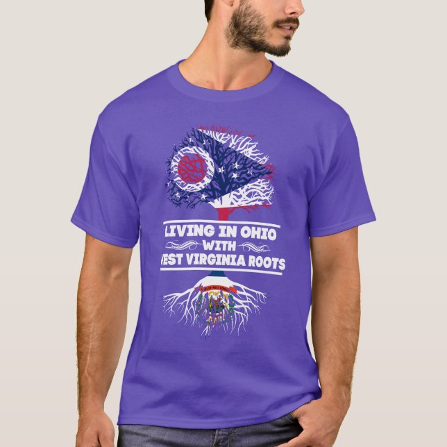 Ohio mit West Virginia Root Shirt leben (Vorderseite)