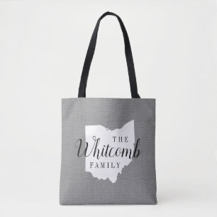 Ohio Monogram Staat Tote Bag