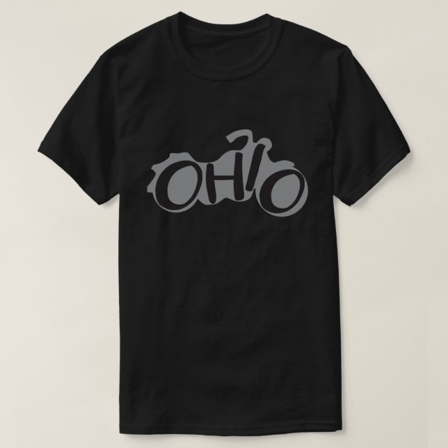 Ohio-Motorradradfahrerentwurf T-Shirt (Design vorne)