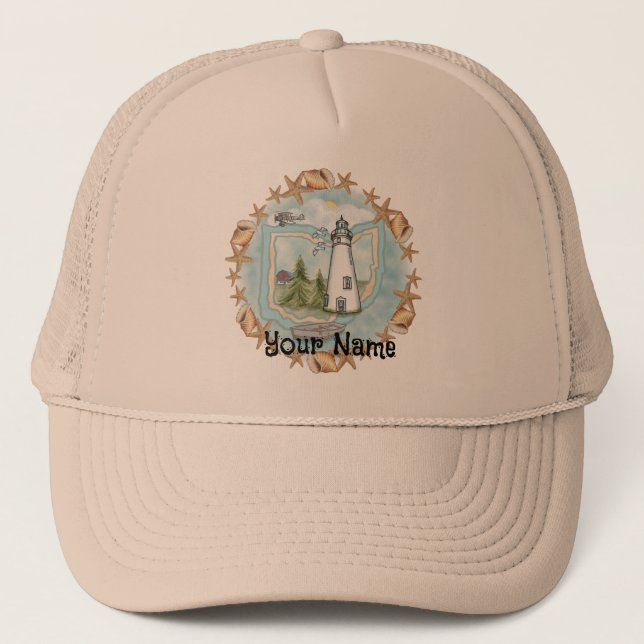 Ohio Muscheln Leuchtturm, der Truckerkappe (Vorderseite)