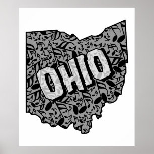 Ohio Musiknotens Poster