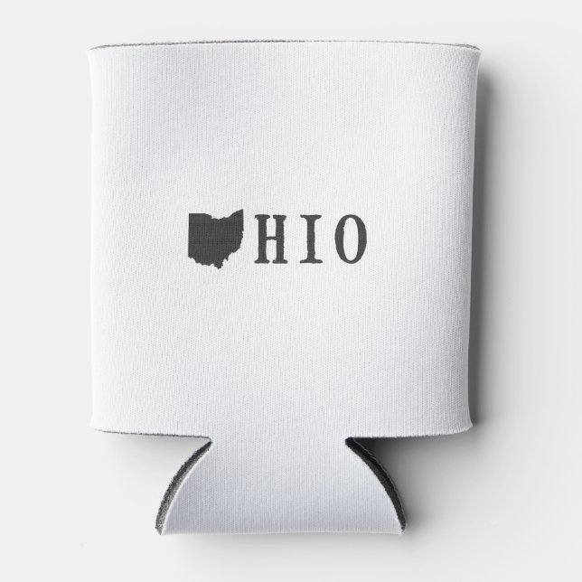 Ohio Name mit Staat-formatiertem Letter Dosenkühler (Vorderseite)