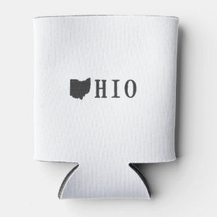 Ohio-Name mit Staats-geformtem Buchstaben Dosenkühler