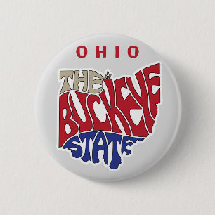 Ohio Nickname Word Art Button