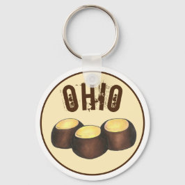 Ohio OH Peanut Butter Buckeye Buck Eye Nut Candy Schlüsselanhänger